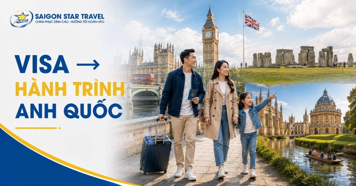 Visa du lịch Anh kết nối hành trình London Stonehenge Oxford Cambridge