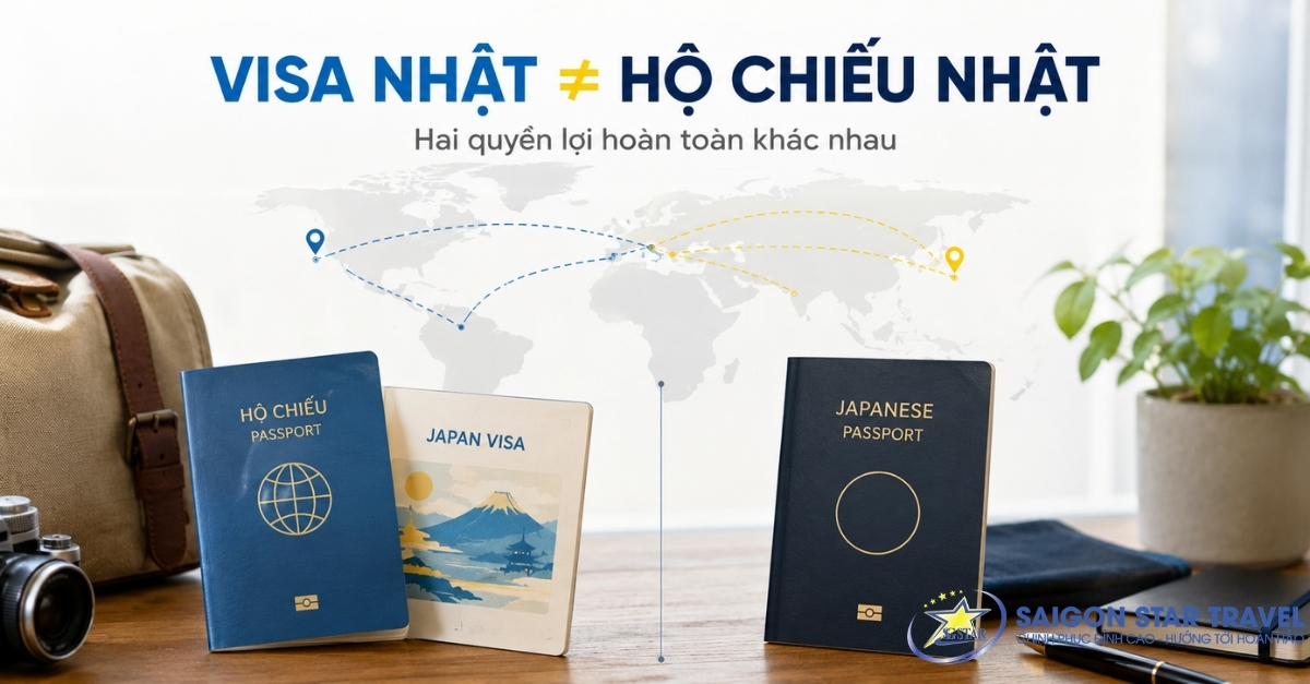 Phân biệt Visa Nhật Bản và hộ chiếu Nhật Bản khi đi nước thứ ba