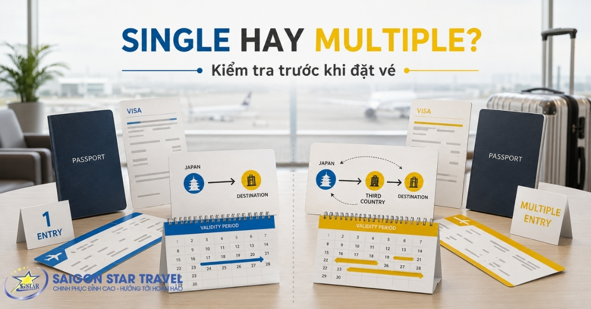 Phân biệt Visa Nhật một lần và Visa Nhật nhiều lần khi đi nước thứ ba