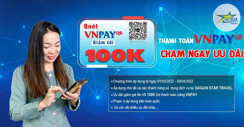 Thanh Toán VNPAY – Chạm Ngay Ưu Đãi | Saigon Star Travel VNPAY