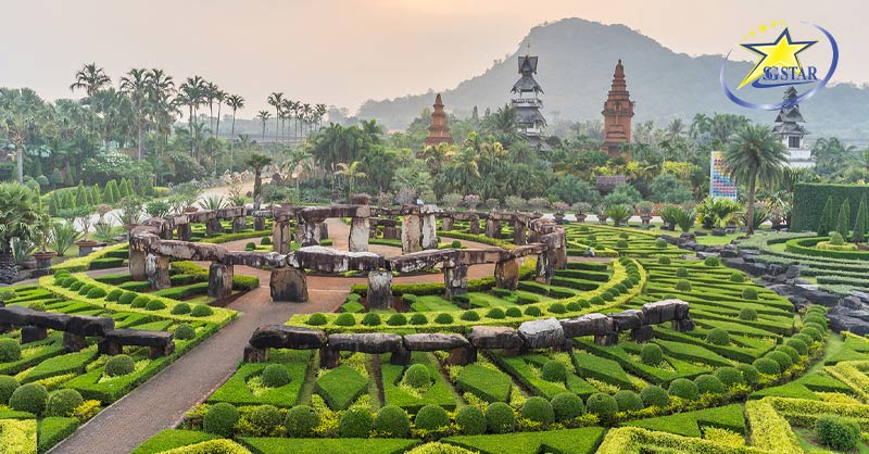 Trân Bảo Phật Sơn - Tượng Phật Lớn Dát Vàng Đẹp Như Tranh Vẽ Tại Pattaya | Saigon Star Travel Vườn nhiệt đới Nong Nooch Thái Lan