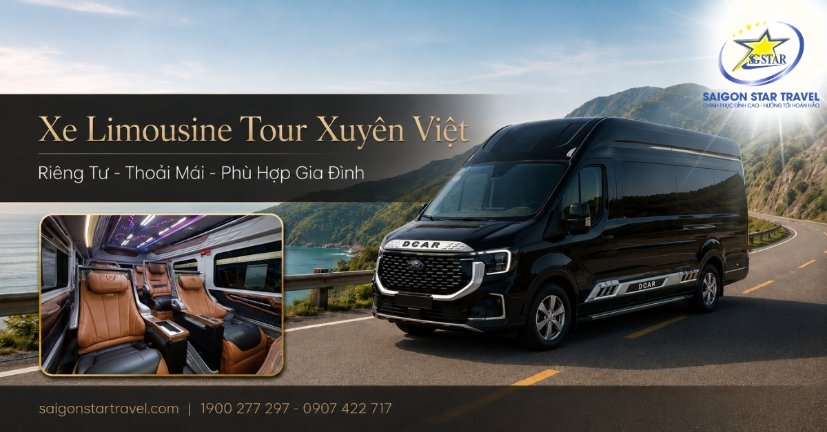 Xe limousine cao cấp cho Tour Xuyên Việt từ TpHCM lên Sapa