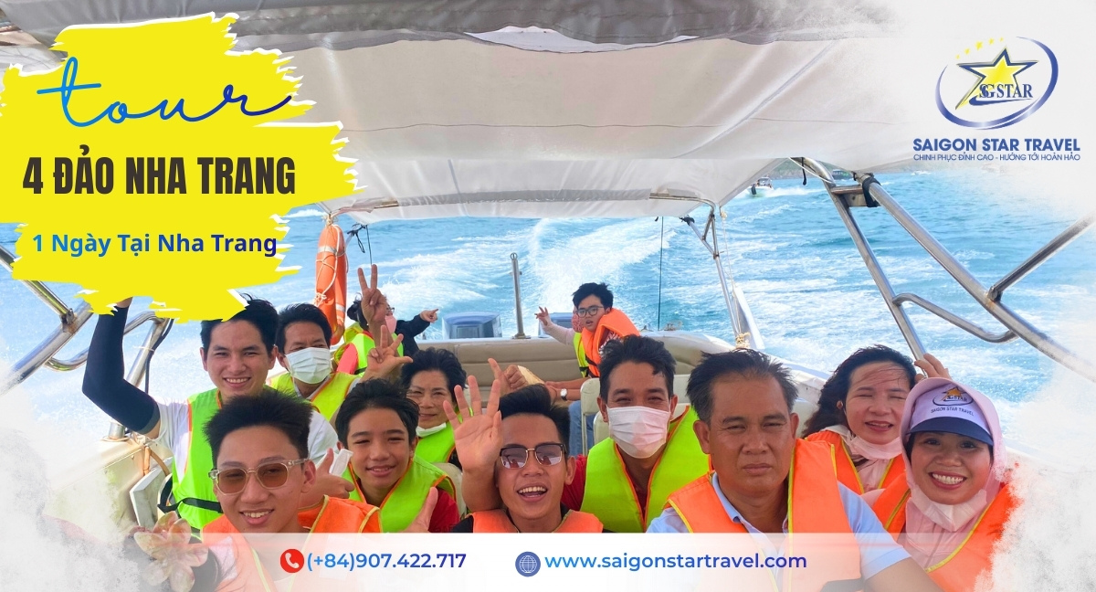 Tour 4 Đảo Nha Trang 1 Ngày Trọn Gói | Đi Cano Bãi Tranh Bãi Sỏi Hòn Miễu Thủy Cung Trí Nguyên