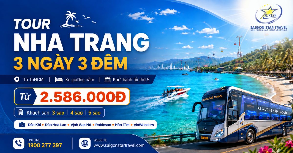 Tour Nha Trang 3 Ngày 3 Đêm Từ TpHCM: Xe Giường Nằm, Khách Sạn 3-4-5 Sao, Nhiều Lựa Chọn Ngày 2