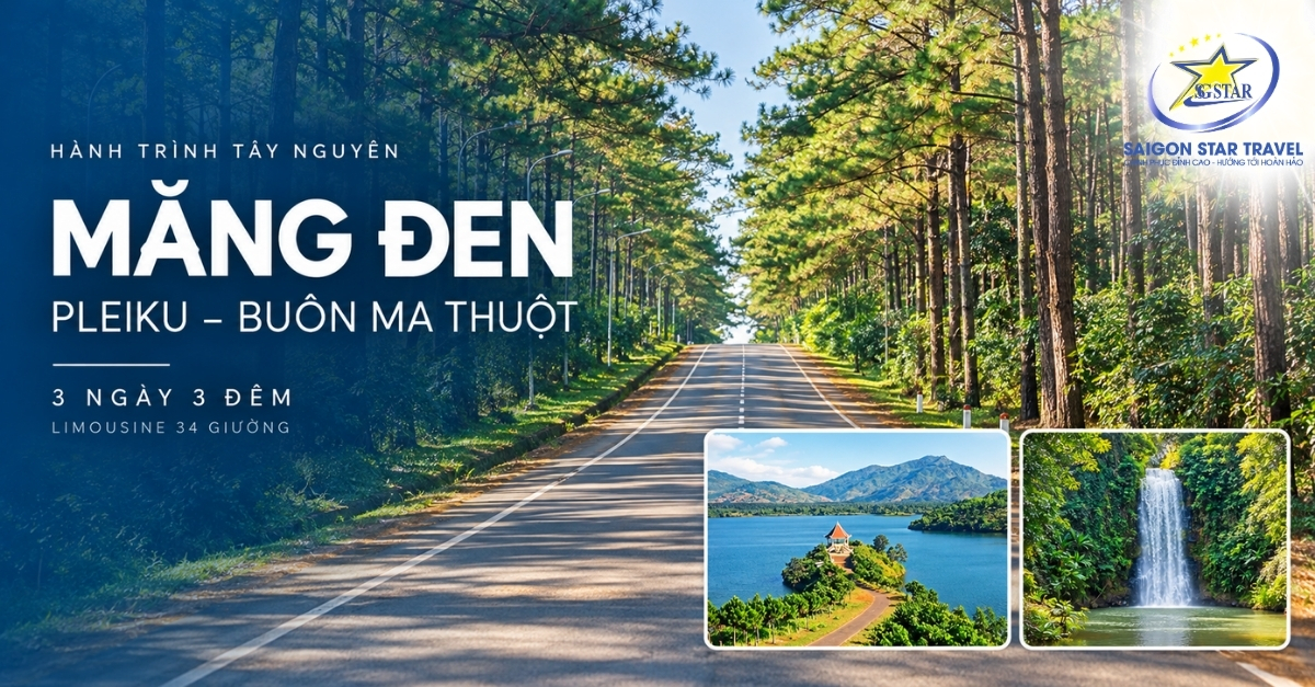 Tour Măng Đen - Pleiku - Buôn Ma Thuột 3 Ngày 3 Đêm Từ TpHCM