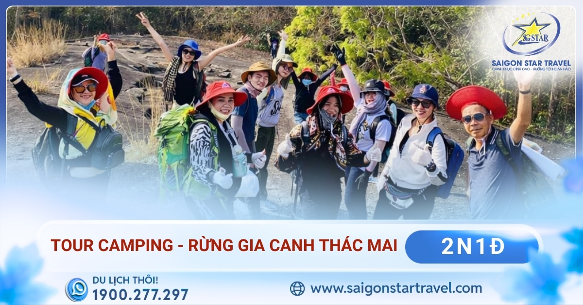Tour Camping Thác Mai 2 Ngày 1 Đêm | Tour Riêng Theo Từng Nhóm Khách | Đón TpHCM