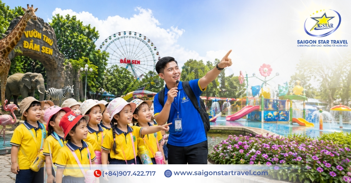 Tour Đầm Sen Nửa Ngày Cho Học Sinh Mầm Non Tại TpHCM