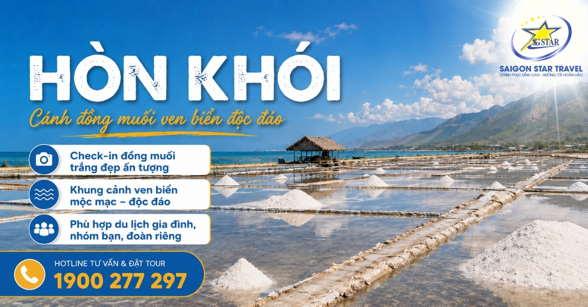 Tour Vịnh Vân Phong 3 Ngày 3 Đêm Từ TpHCM - Đầm Môn, Sơn Đừng, Điệp Sơn, Dốc Lết