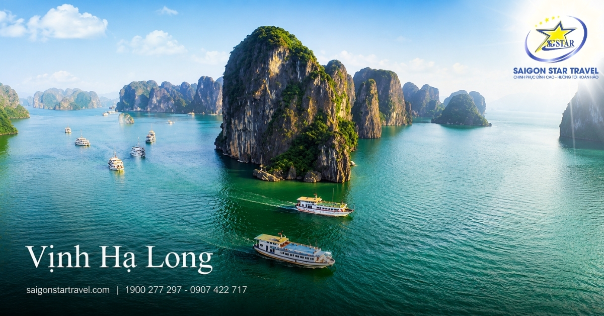 Vịnh Hạ Long trong Tour Xuyên Việt từ TpHCM ra Sapa