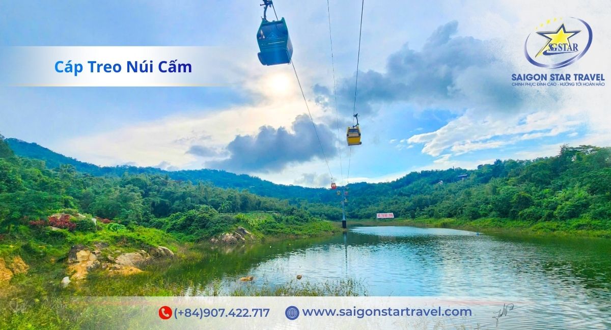 Cáp treo Núi Cấm - Tour Châu Đốc 2 ngày 1 đêm