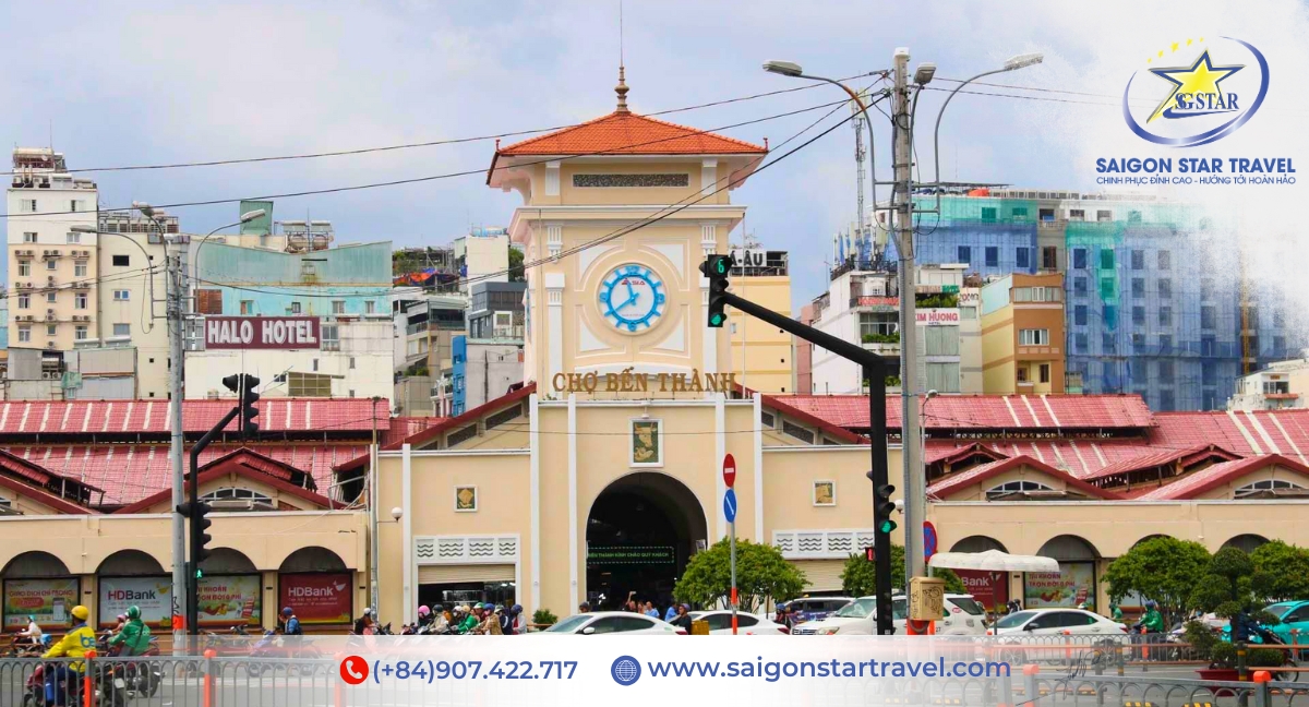 Chợ Bến Thành - Tour Sài Gòn 1 Ngày