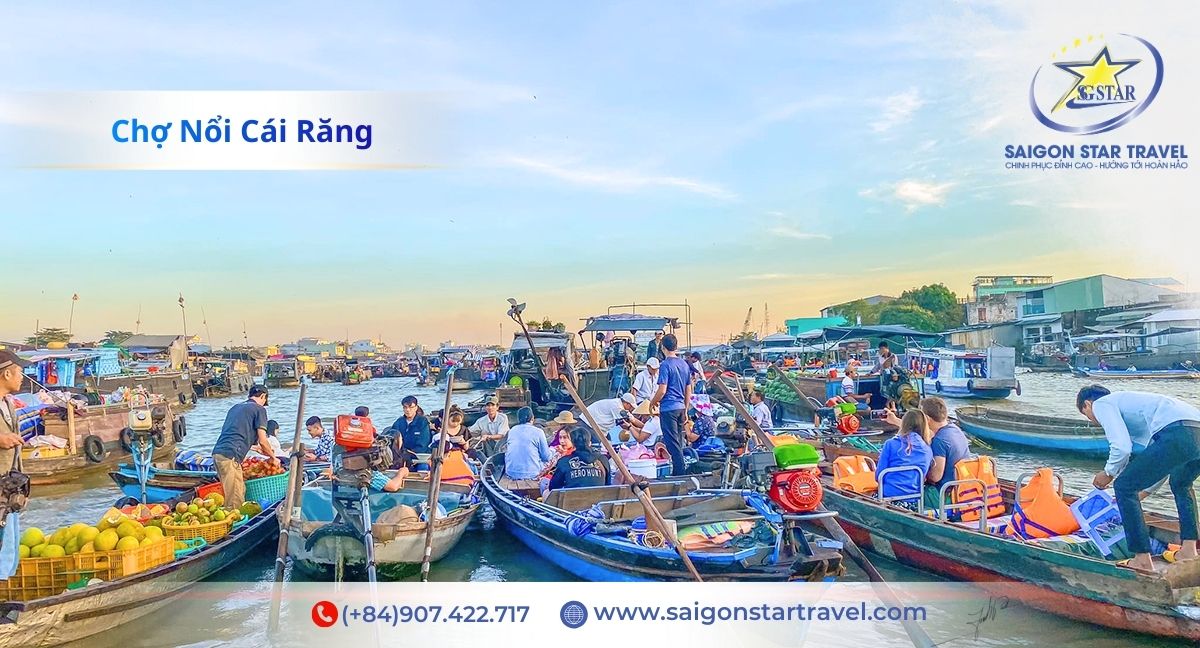 Tour Trà Vinh Cần Thơ 2 Ngày 1 Đêm | Cồn Chim - Văn Hóa Khmer - Chợ Nổi Cái Răng