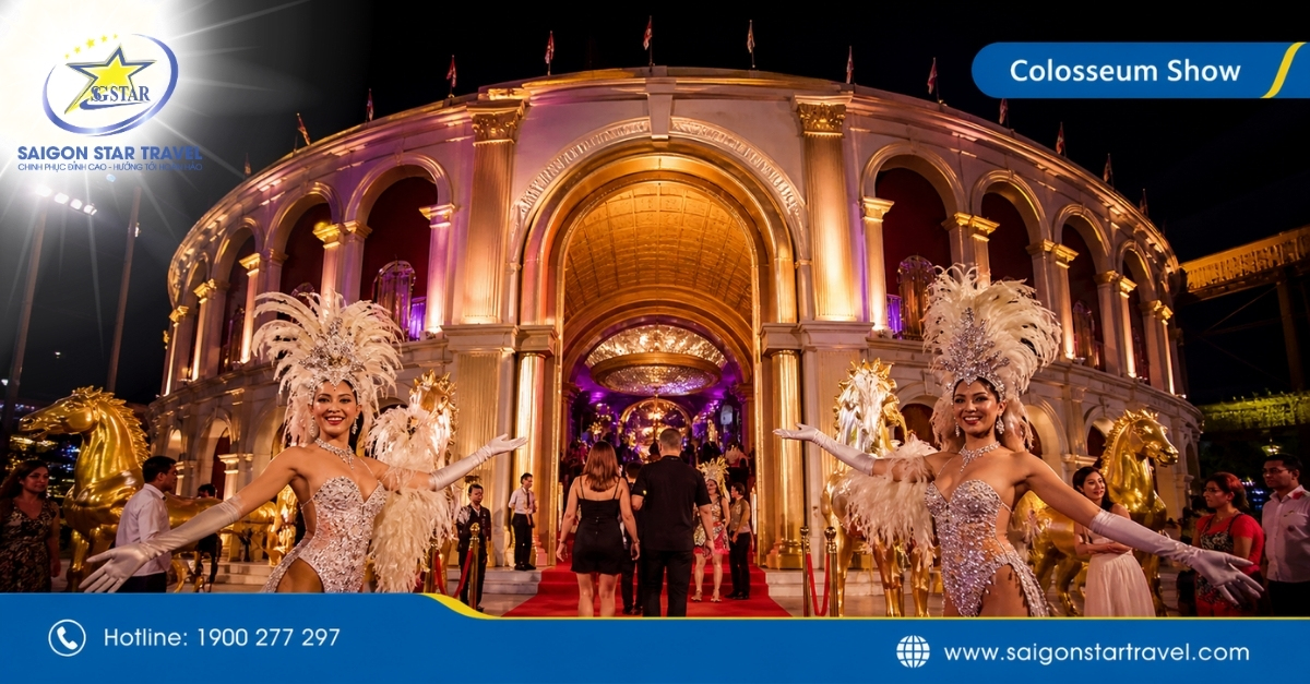 Colosseum Show Pattaya trong tour Thái Lan Bangkok Pattaya Nakhon Nayok 5 ngày 4 đêm
