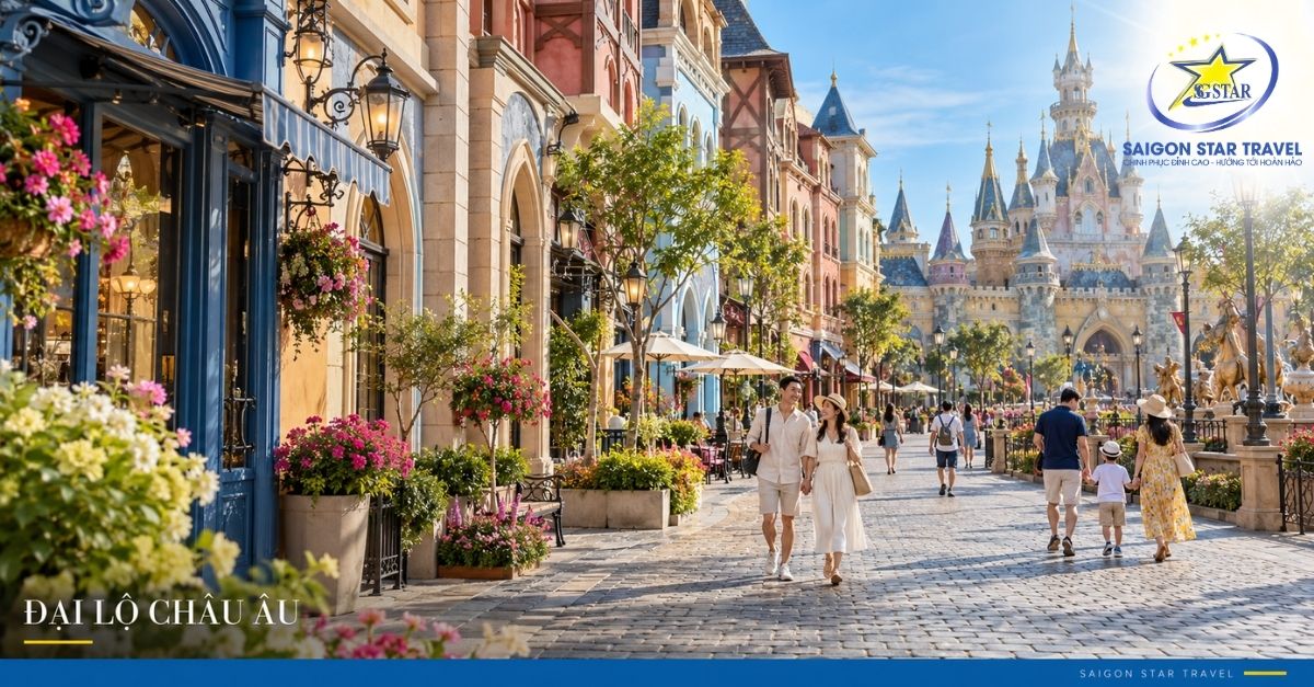 Đại lộ Châu Âu tại Vinwonders Phú Quốc