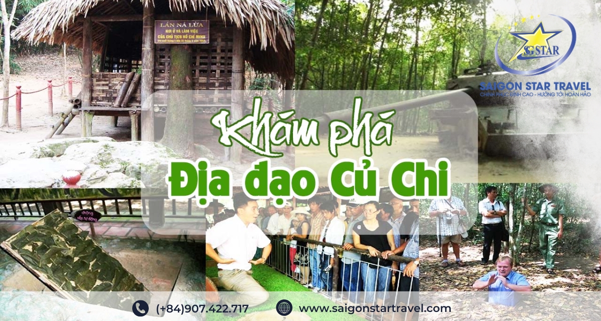 Tour Tây Ninh 3 Ngày 2 Đêm | Địa Đạo Củ Chi - Núi Bà Đen - Tòa Thánh - Hồ Dầu Tiếng