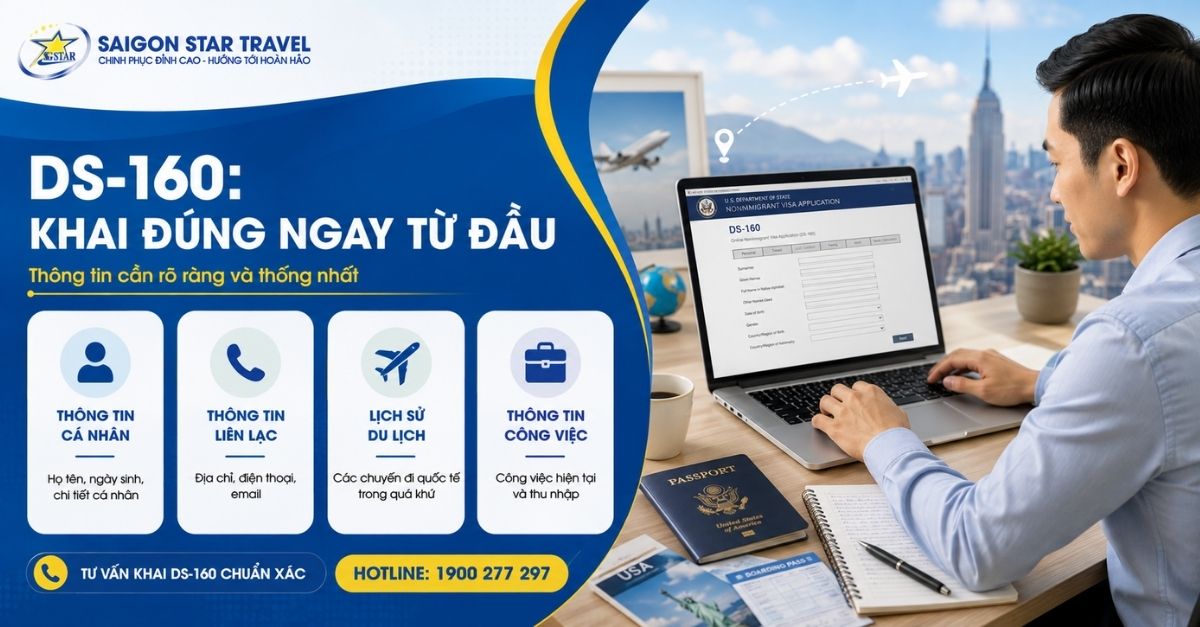 Khai DS-160 cho Visa Mỹ B1 B2
