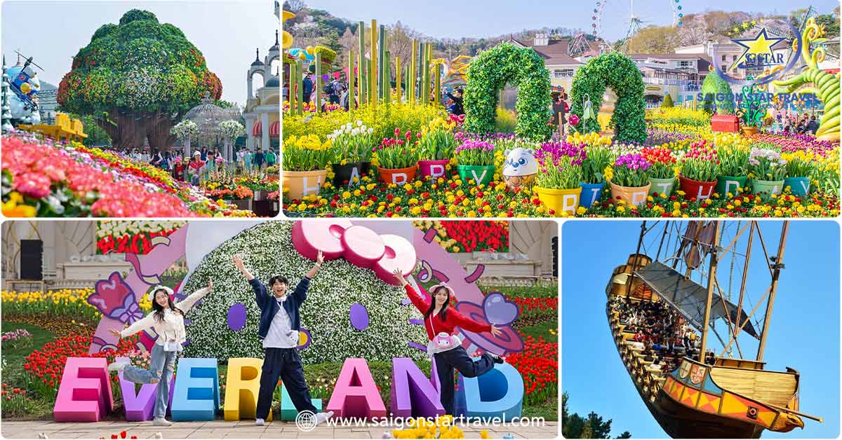 Tour Du Lịch Hàn Quốc 5N4Đ – Seoul – Đảo Nami – Tháp Nam San