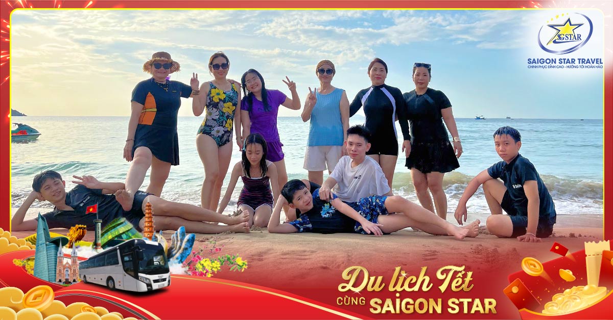 Tour Tết Nguyên Đán Nha Trang 2N2Đ – Tắm Bùn Khoáng, Buffet Nướng, Check-in Hot