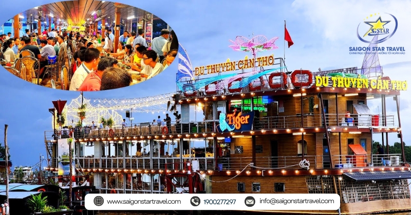 Ăn tối trên Du thuyền Cần Thơ 5 sao | Combo Miền Tây 3 ngày 2 đêm