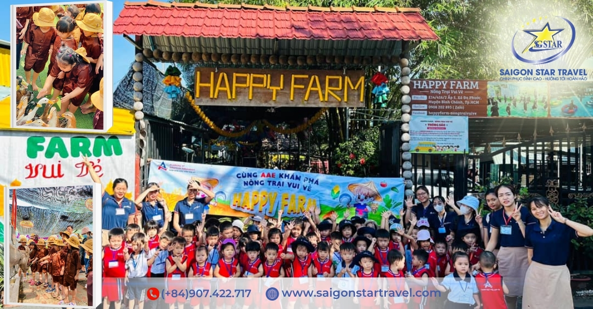 Tour Mầm Non Happy Farm Bình Chánh Nửa Ngày (Buổi Sáng) – Đón Tại Trường TpHCM