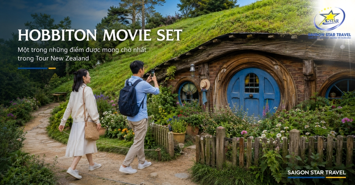 Tour New Zealand Đảo Bắc 7N6Đ: Auckland – Waitomo – Rotorua – Hobbiton