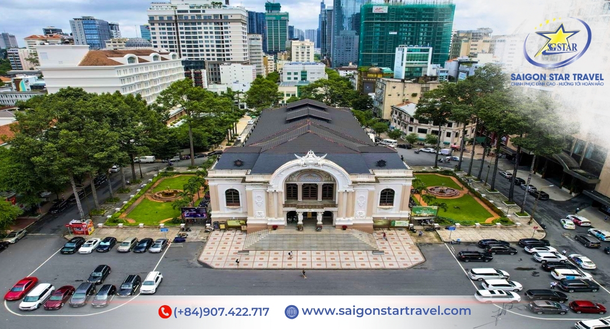 Nhà hát TpHCM - Tour Sài Gòn Nửa Ngày
