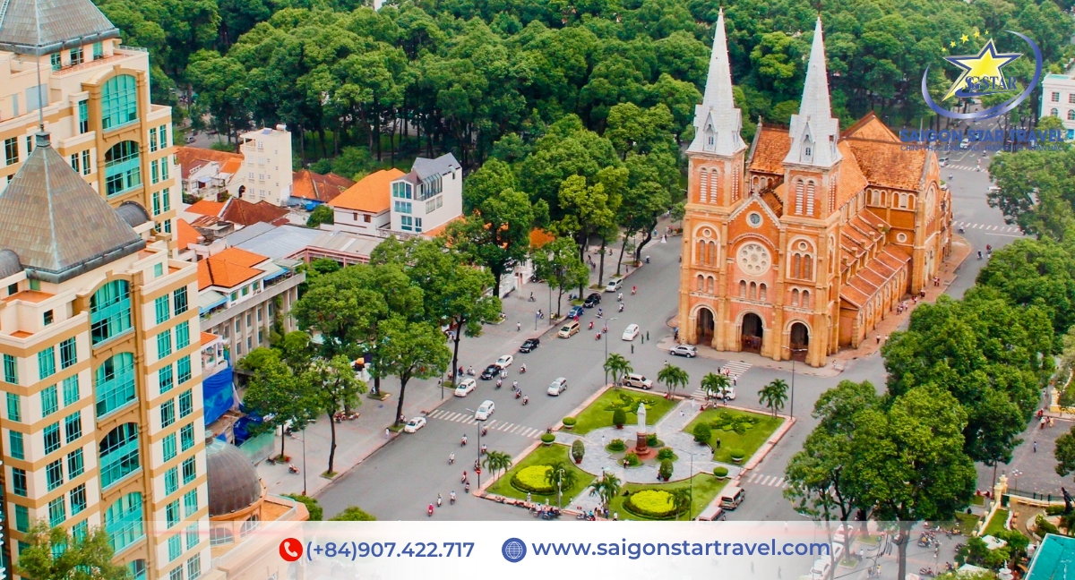Nhà thờ Đức Bà - Tour Sài Gòn Nửa Ngày