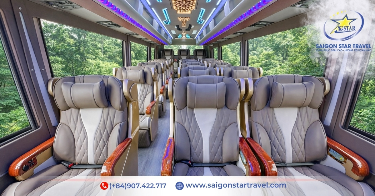 Nội thất xe Limousine 18 chỗ