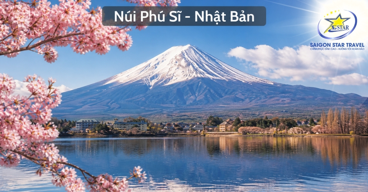 Núi Phú Sĩ trong tour Nhật Bản cao cấp Tokyo Hakone Kyoto Osaka