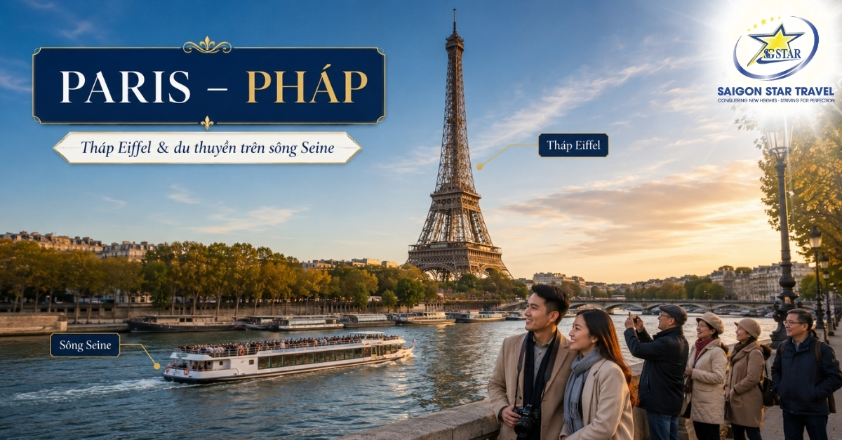 Tour Châu Âu 6 Nước 9N8Đ: Đức – Hà Lan – Bỉ – Pháp – Thụy Sĩ – Ý