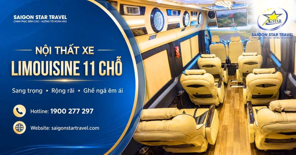 Thuê Xe Limousine 11 Chỗ Tại TpHCM Có Tài Xế