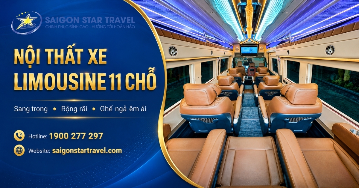 Thuê Xe Limousine 11 Chỗ Tại TpHCM Có Tài Xế