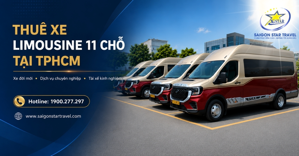 Thuê Xe Limousine 11 Chỗ Tại TpHCM Có Tài Xế