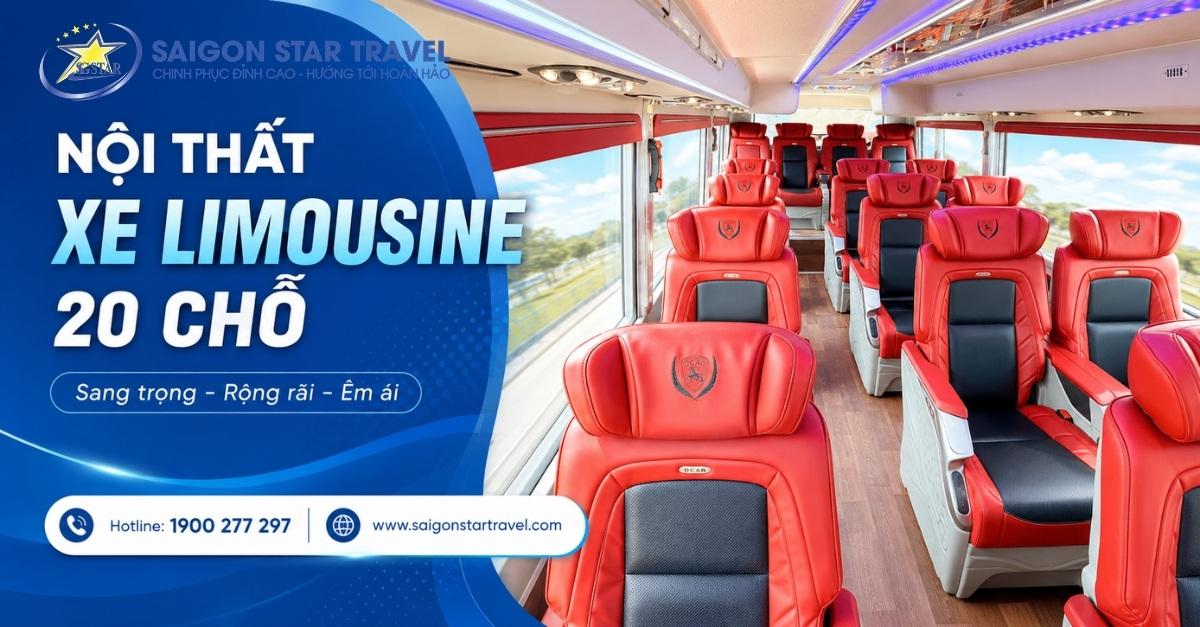 Thuê Xe Limousine 20 Chỗ Tại TpHCM Có Tài Xế | Saigon Star Travel