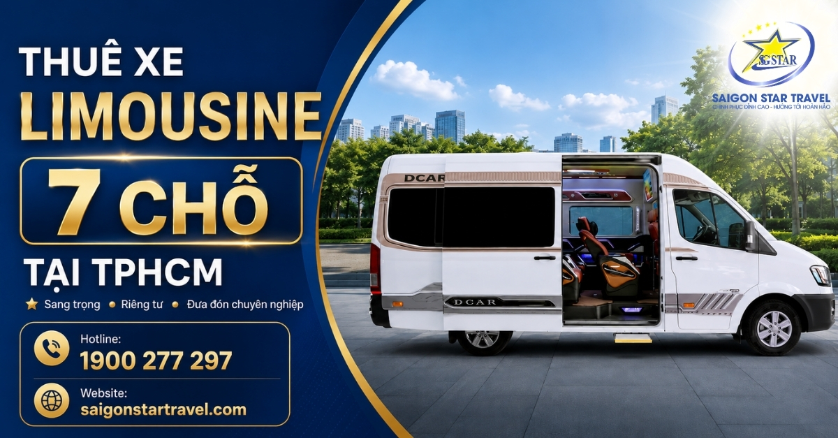 Thuê Xe Limousine 7 Chỗ Tại TpHCM Có Tài Xế