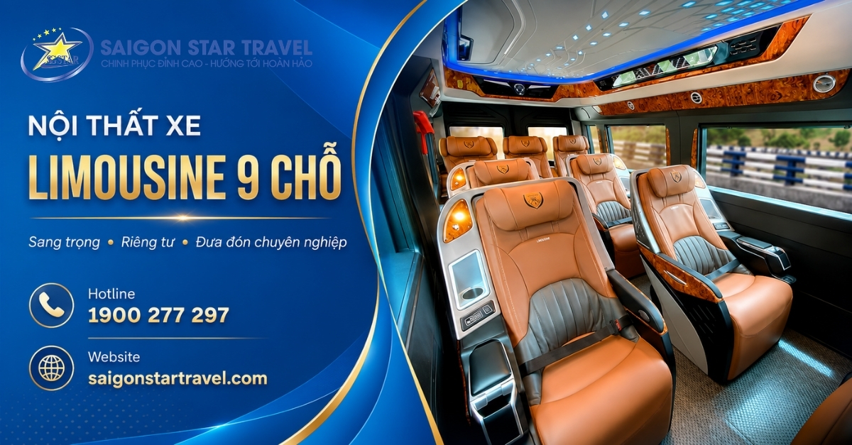 Thuê Xe Limousine 9 Chỗ Tại TpHCM - Xe Sang, Riêng Tư, Có Tài Xế