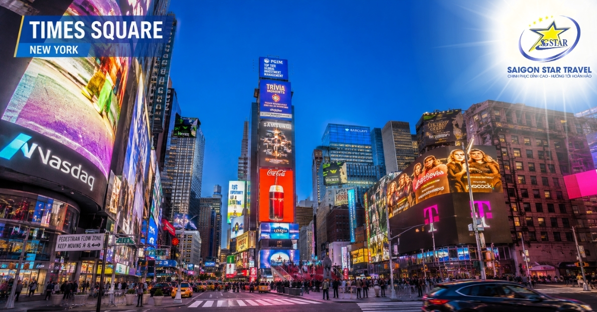 Tour Bờ Đông Mỹ 10 Ngày 9 Đêm Từ TpHCM – New York, Niagara Falls, Boston