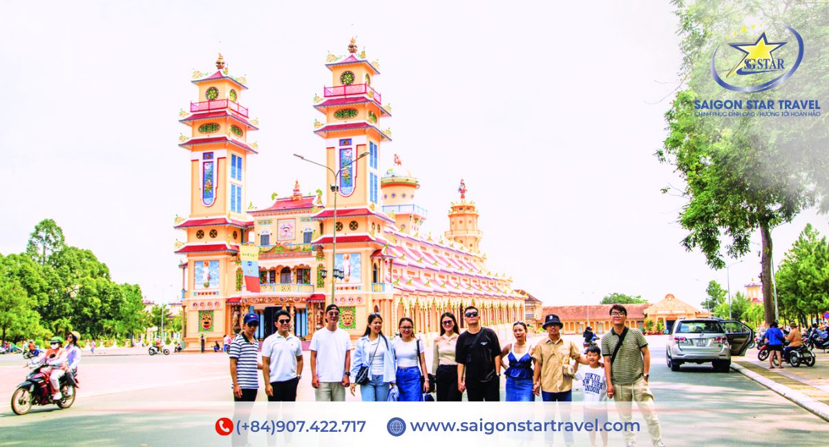 Tòa Thánh Cao Đài - Tour Tây Ninh 4 ngày 3 đêm