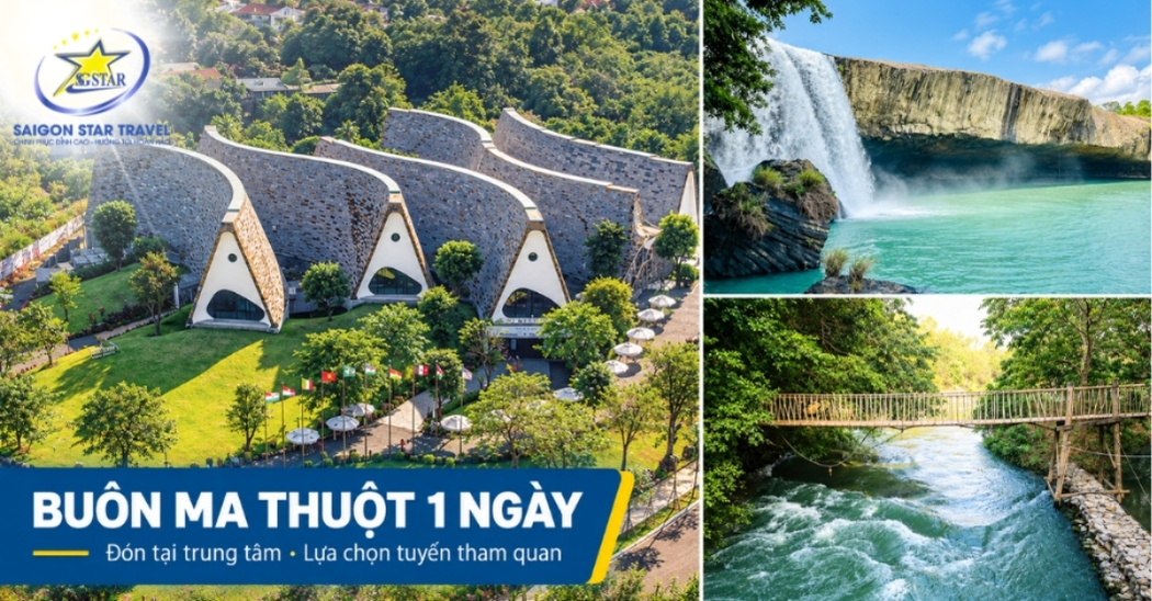 Bảo tàng Thế giới Cà phê, thác Dray Nur và cầu treo Buôn Đôn trong các lựa chọn tham quan của tour Buôn Ma Thuột 1 ngày