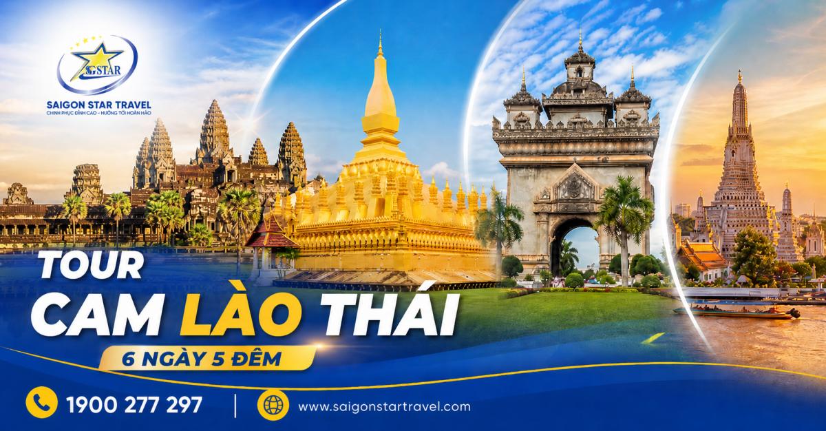 Tour Cam Lào Thái 6 Ngày 5 Đêm Từ TpHCM: Hành Trình Liên Tuyến Hấp Dẫn