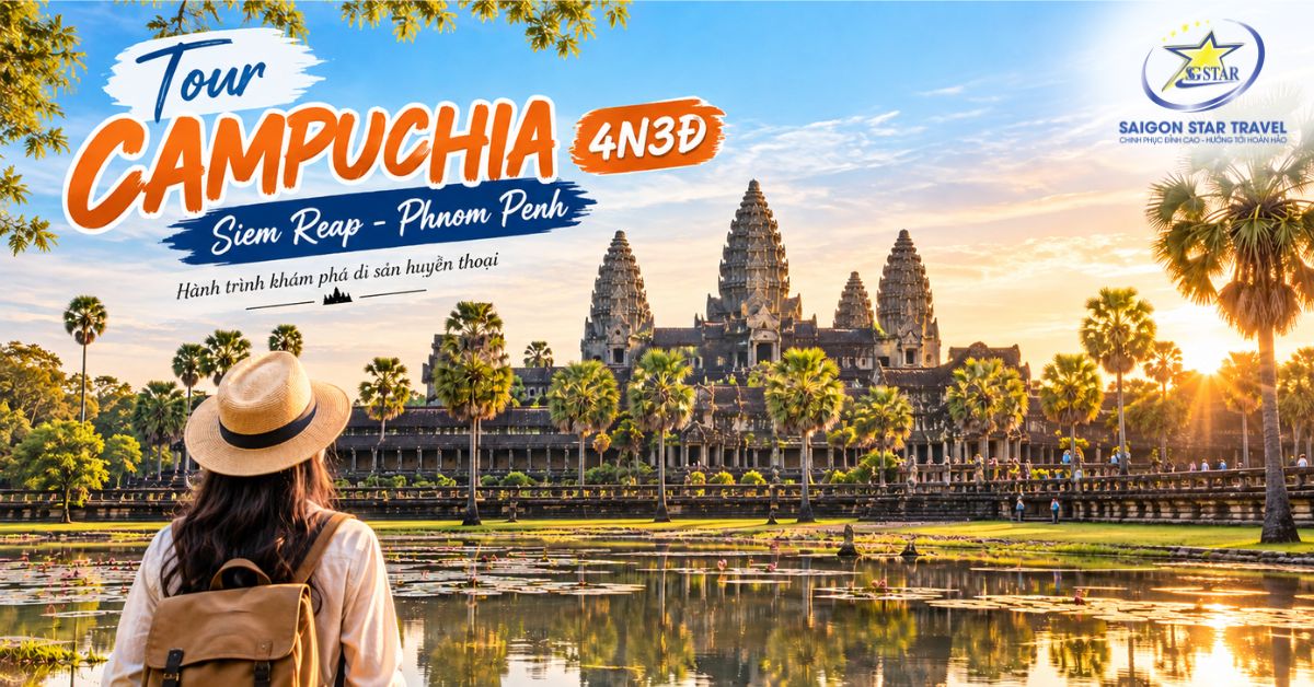 Tour Campuchia Siem Reap - Phnom Penh 4 Ngày 3 Đêm Từ TpHCM
