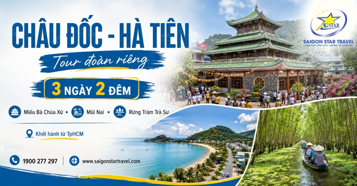 Tour Châu Đốc Hà Tiên 3 Ngày 2 Đêm Khởi Hành Từ TpHCM