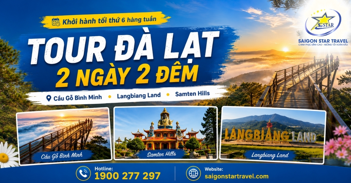 Tour Đà Lạt 2 ngày 2 đêm từ TpHCM