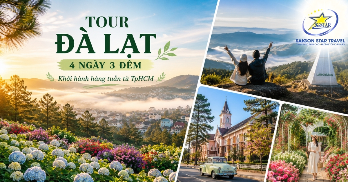 Tour Du Lịch Đà Lạt 4 Ngày 3 Đêm Từ TpHCM: Ghép Lẻ Khởi Hành Hàng Tuần