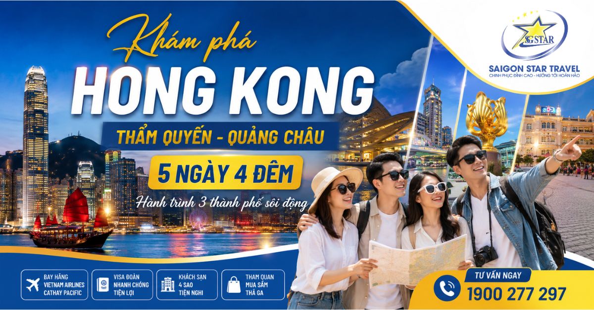 Tour Du Lịch Hong Kong 5 Ngày 4 Đêm Trọn Gói
