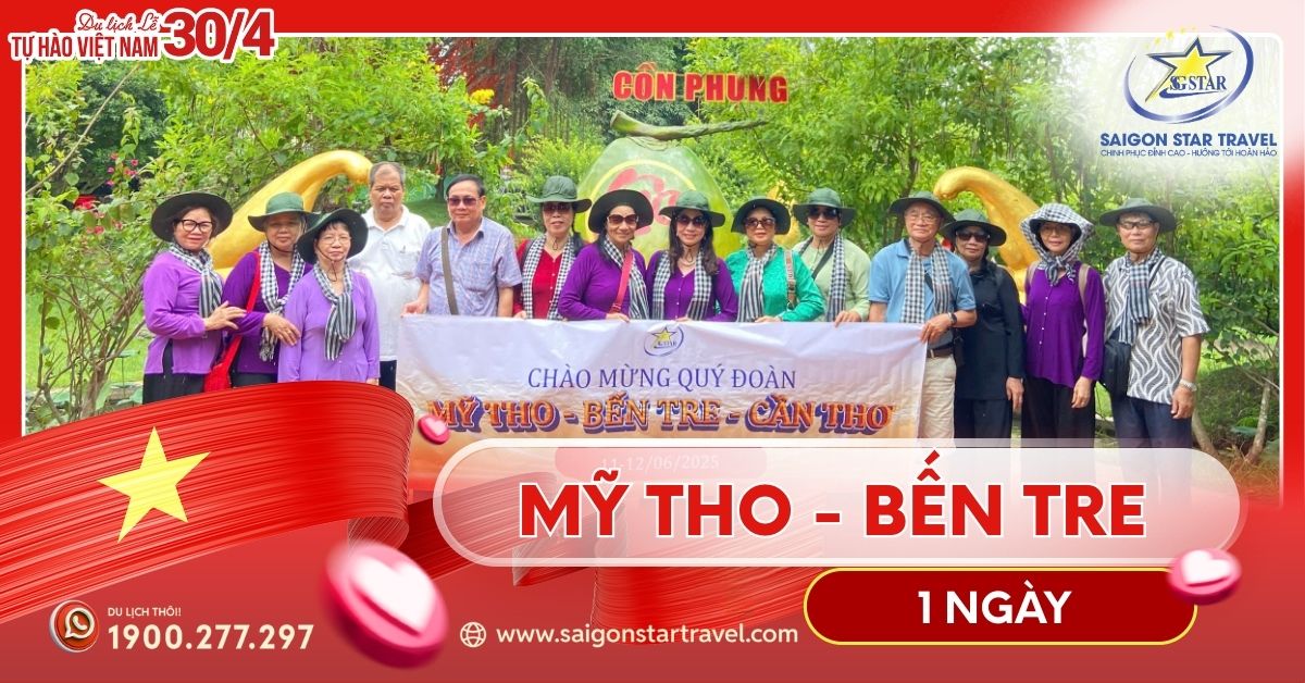 Tour Mỹ Tho Bến Tre Lễ 30/4: Sông Nước Miệt Vườn 1 Ngày