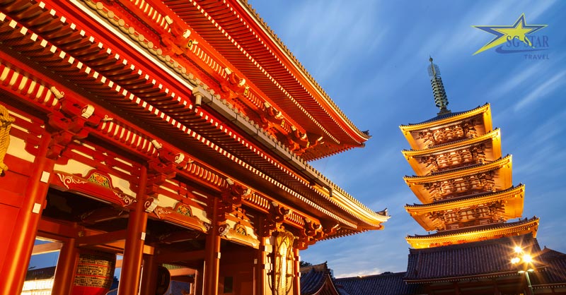 Tour Nhật Bản 4N4Đ - Narita – Tokyo – Yamanashi – Ibaraki