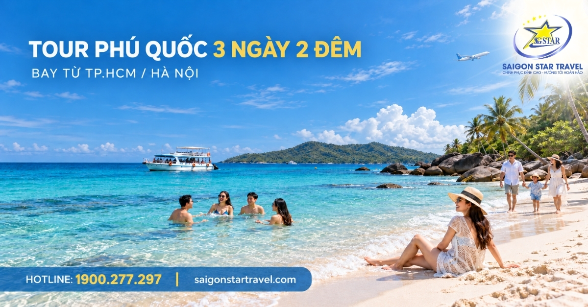 Tour Phú Quốc 3 Ngày 2 Đêm Từ TpHCM/Hà Nội - Trọn Gói Vé Máy Bay