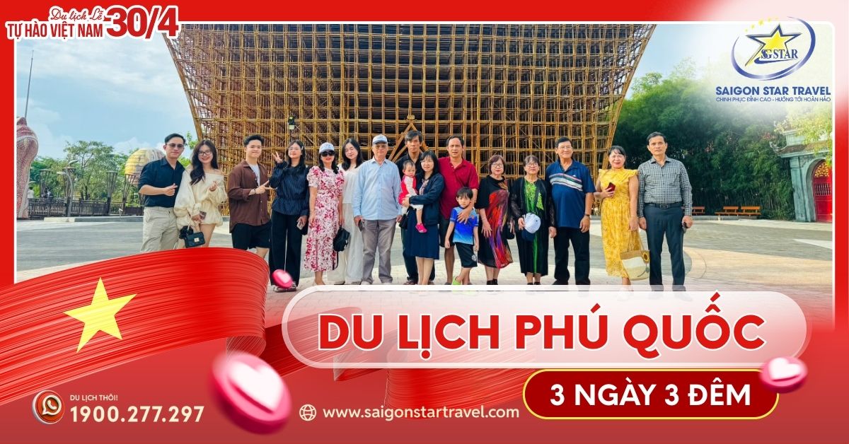 Tour Phú Quốc 3 Ngày 3 Đêm Lễ 30/4 | Xe Giường Nằm + Tàu Cao Tốc [2026]