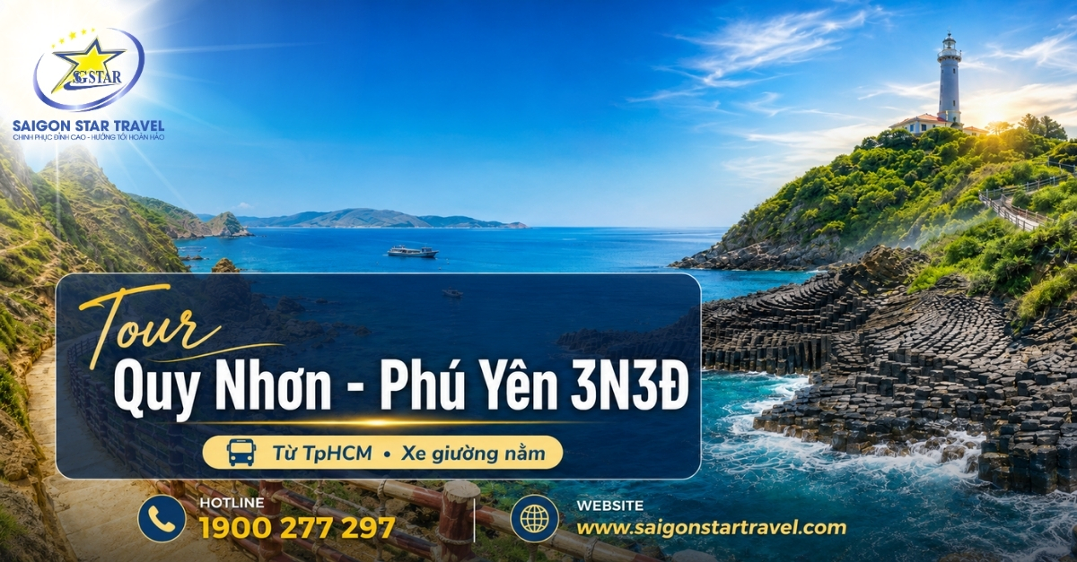 Tour Quy Nhơn Phú Yên 3N3Đ Từ TpHCM Bằng Xe Giường Nằm | Lịch Trình Hấp Dẫn, Giá Ưu Đãi